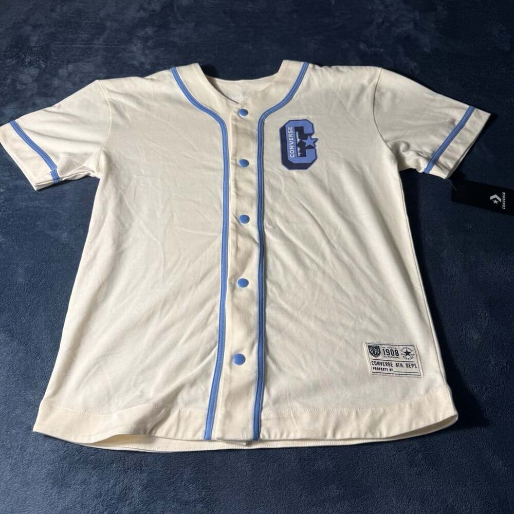 Converse youth Baseball Jersey Size XL Egret New With Tags
